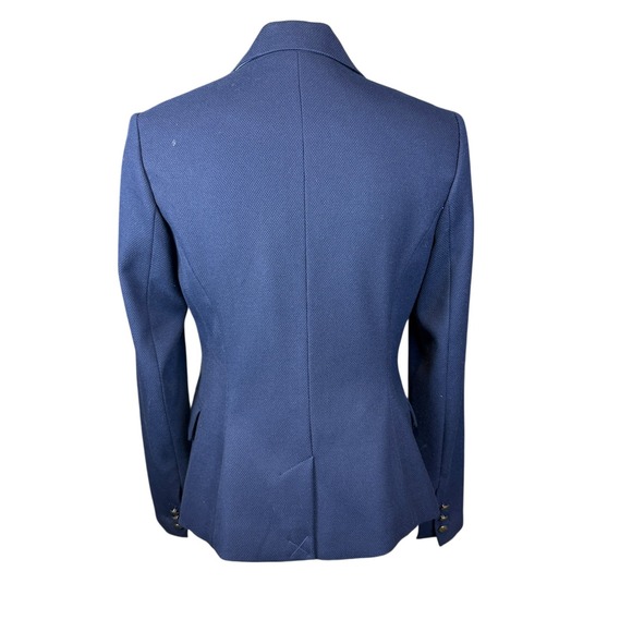 Mercer Madison Navy Blue Textured Blazer Jacket Single Gold Button Lined Small - Picture 5 of 10